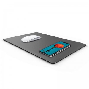 KPS-HBQ22 2in1 Custom QI 5W miếng lót chuột bằng da mỏng chất lượng cao