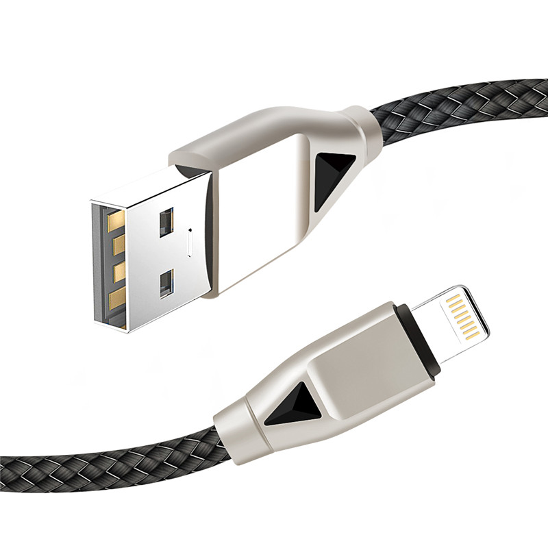 Cáp USB nylon KPS-8449CB -dinh loại-c / chiếu sáng / micro