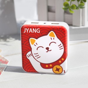 Lucky Cat cung cấp năng lượng cho điện thoại nhỏ gọn sạc báu 10000mAh Phim hoạt hình nhỏ sạc điện thoại dễ thương