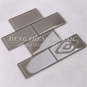 HSP42 Mẫu gạch thủy tinh chất lượng cao Gạch ốp tường cho nhà bếp ốp tường