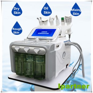 Ipartner Hydrogen oxy bong bóng nhỏ hydrofacial 6 in 1 đa chức năng làm sạch da