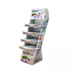 Hiển thị PDQ dạng sóng POS với màn hình LCD, các tông quảng cáo trên khay để bàn