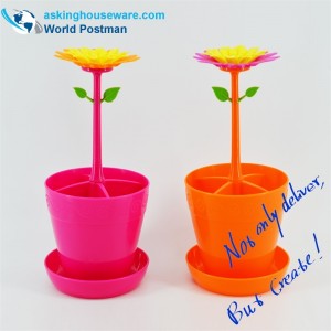 Hộp lưu trữ bàn hình hoa Akbrand