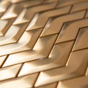 Gạch ốp lát kim loại Gạch không gỉ Gạch khảm cho Nhà bếp / Gạch ốp tường phòng tắm