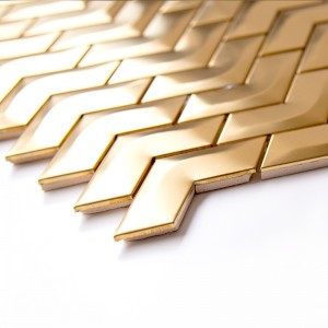 Gạch ốp lát kim loại Gạch không gỉ Gạch khảm cho Nhà bếp / Gạch ốp tường phòng tắm