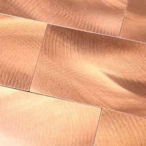 Subway Metal Aluminium Peel Peel và Stick Gạch cho Back lùi bếp