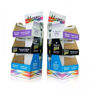 YJ Pop Up Các sản phẩm bằng bìa hiển thị, Giá đỡ hiển thị trên sàn carton