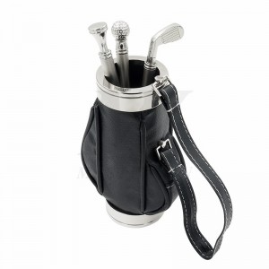 Bộ máy tính để bàn bằng da / kim loại bốn miếng_KK96303-01