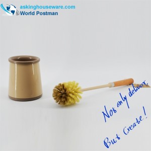 Bàn chải nhà vệ sinh Akbrand Bộ bàn chải bãi biển với giá đỡ Caddy