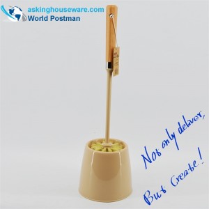 Bàn chải vệ sinh Akbrand Tay cầm bãi biển với giá đỡ bát