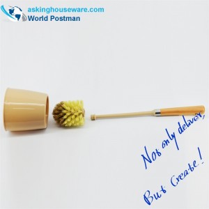 Bàn chải vệ sinh Akbrand Tay cầm bãi biển với giá đỡ bát