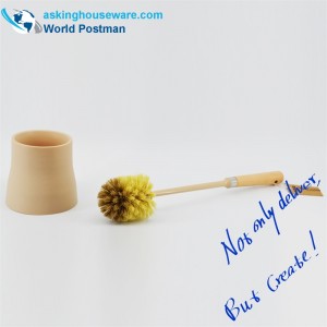 Bàn chải nhà vệ sinh Akbrand Bộ bàn chải bãi biển với giá đỡ mờ