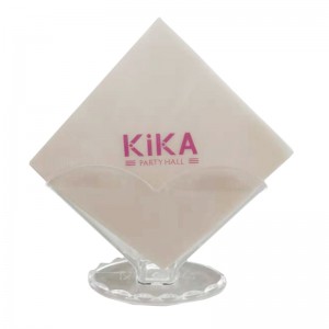 Chất lượng cao Logo tùy chỉnh In giấy Napkin Khách sạn và nhà hàng Khăn ăn tự nhiên