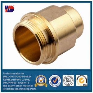Gia công tùy chỉnh CNC quay phay phần kim loại đồng thau
