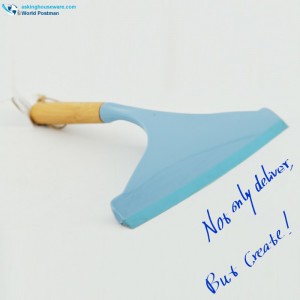 Akbrand Tre Hand Window Squeegee Wiper in Sky Blue Color