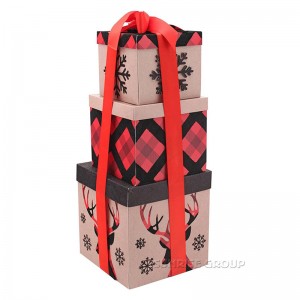 Thiết kế tùy chỉnh Hộp quà Giáng sinh, Hộp đóng gói quà sinh nhật, Hộp bánh giấy