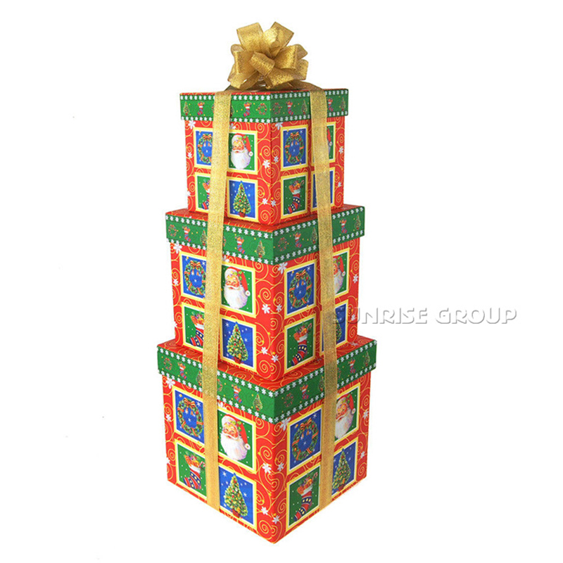 Thiết kế tùy chỉnh Hộp quà Giáng sinh, Hộp đóng gói quà sinh nhật, Hộp bánh giấy