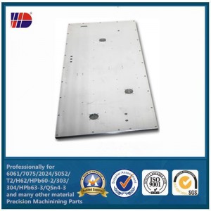 gia công cnc tùy chỉnh tấm nhôm cnc phay phần với sandlblast anodized