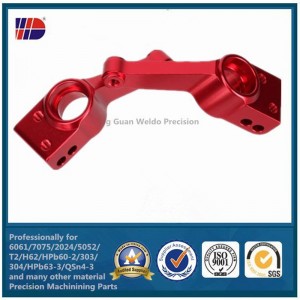 gia công chính xác các bộ phận nhôm cnc với màu anodened