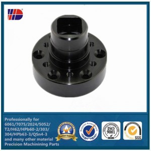 Phụ tùng thép phổ biến nhất Phụ tùng gia công CNC với màu đen