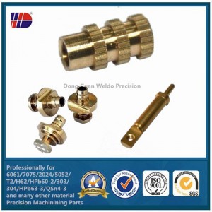 OEM CNC Máy gia công trục vít phụ tùng đồng thau