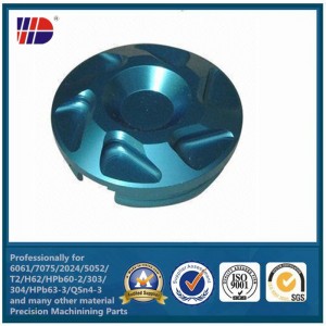 OEM Nhà sản xuất CNC tiện và phay Phụ tùng nhôm với màu anodize