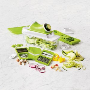 Máy cắt rau Veggie, Máy cắt thực phẩm Mandoline với Máy cắt mì Julienne Grater Pasta Spaghetti Maker