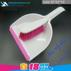 Chổi quét bụi Akbrand với chổi PVC Thiết kế hình dạng sóng tại Lối vào Dustpan