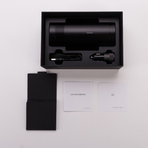 Máy lọc không khí trên xe hơi USB có chức năng phát hiện chất lượng không khí để loại bỏ khói / bụi / mùi vật nuôi / mùi hôi / vi khuẩn / máy lọc không khí formaldehyd