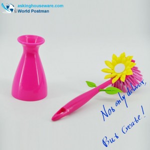 Bàn chải làm sạch bếp hướng dương Akbrand với giá đỡ tầng hầm