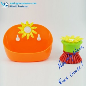 Bàn chải và hộp lưu trữ làm sạch nhà bếp Akbrand được đặt bên cạnh