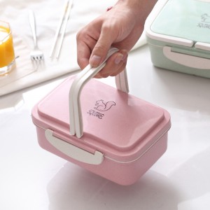 Rò rỉ với 3 ngăn Hộp đựng cơm trưa Bento không chứa BPA cho trẻ em