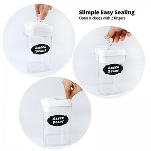 Bảo quản thực phẩm 12 miếng Nhựa lưu trữ thực phẩm kín khí