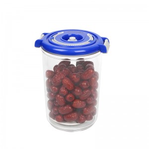 Ngăn chứa 1500ml chân không tiết kiệm lưu trữ thực phẩm kín với máy bơm