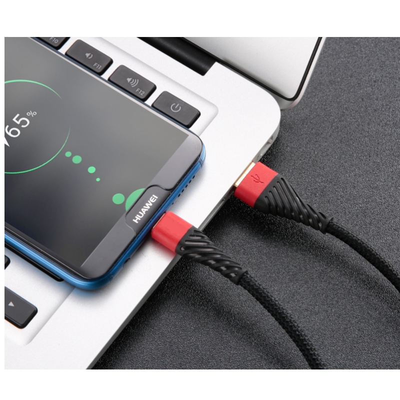 Cáp USB C 3.0, Cáp USB loại C Sạc nhanh USB cho cáp điện thoại di động cho Samsung Galaxy S8, S9 Plus, Note 8, LG v20, G6, G5, v30, Google Pixel 2 XL, Nexus 6-3 Pack Red