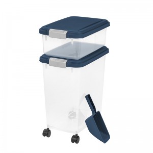 Khối lượng lớn thức ăn cho chó Pet Thức ăn còn lại Thùng lưu trữ thực phẩm tươi có nắp