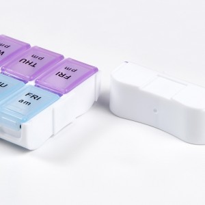 Nhựa có thể tháo rời 14 trường hợp thuốc tổ chức hộp thuốc cho hàng tuần