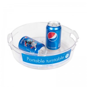 Rõ ràng Khay tổ chức bàn xoay di động