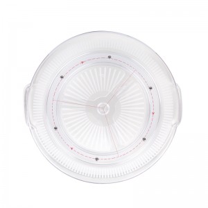 Rõ ràng Khay tổ chức bàn xoay di động