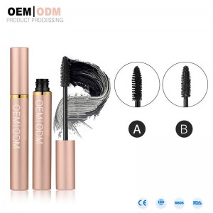Oem nhãn riêng trang điểm mắt không thấm nước mascara hữu cơ 4d sợi mascara