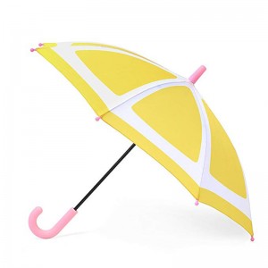 21inches Orange Fruit Umbrella Mẫu dễ thương Ô nhỏ Kích thước In tùy chỉnh Ô thẳng