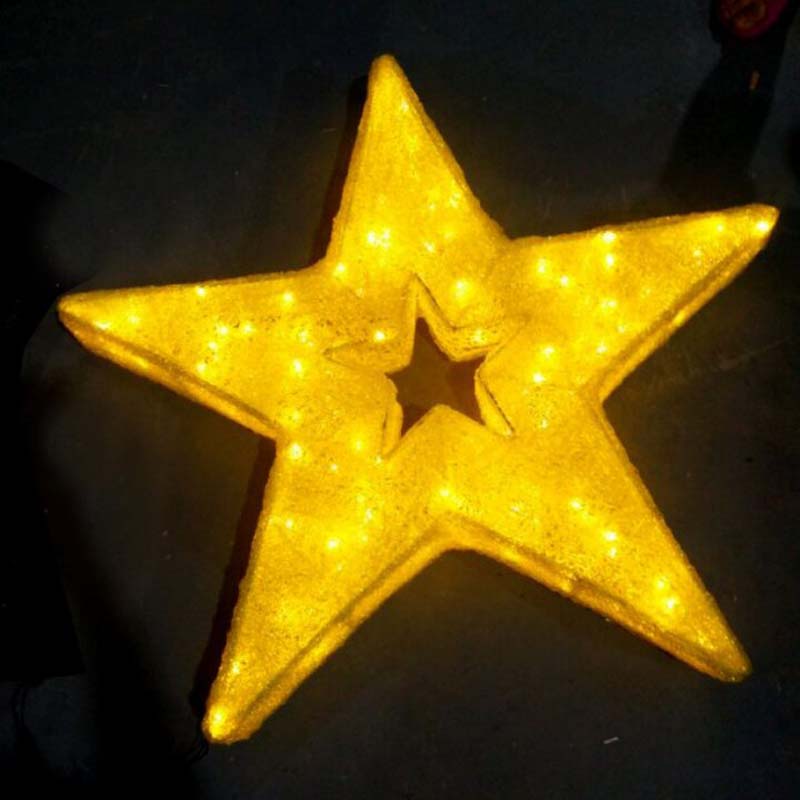 Trang trí đèn LED ngôi sao Giáng sinh ấm áp Đèn LED trắng Sao