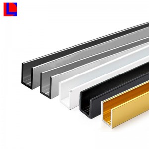 Hồ sơ đùn bề mặt anodized nhôm kênh