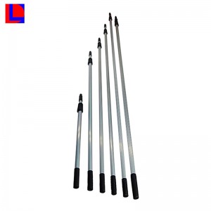 Có thể điều chỉnh / mở rộng cực nhôm kính với nắp nhựa