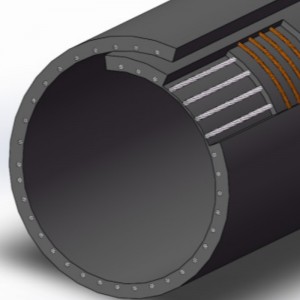 Băng tải cao su ống