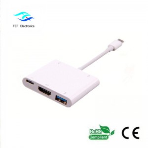 USB 3.1 loại-c thành HDM1 + ​​USB 3.0 + PD