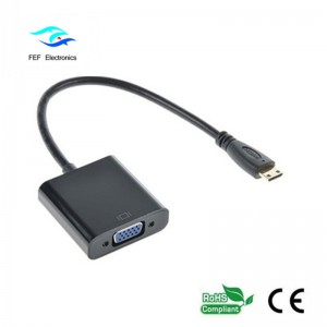 Bộ chuyển đổi Mini HDMI Nam sang VGA Nữ: FEF-HIC-004