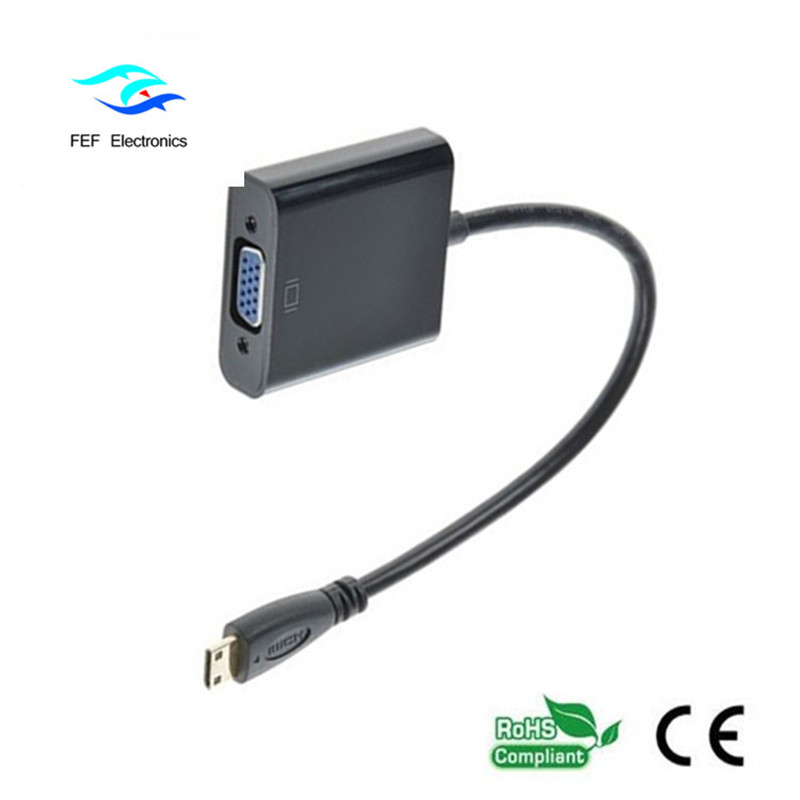 Bộ chuyển đổi Mini HDMI Nam sang VGA Nữ: FEF-HIC-004