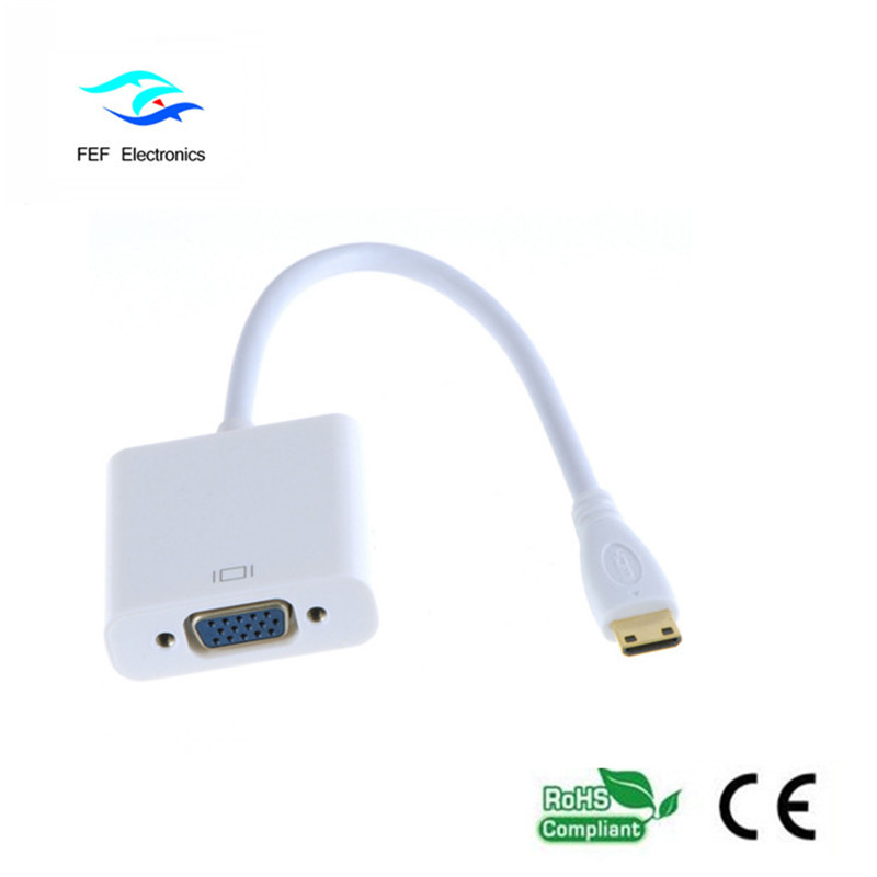 Bộ chuyển đổi Mini HDMI Nam sang VGA Nữ: FEF-HIC-004