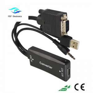 VGA male to HDMI male + Audio + Bộ nguồn USB Mã số: FEF-HIC-011